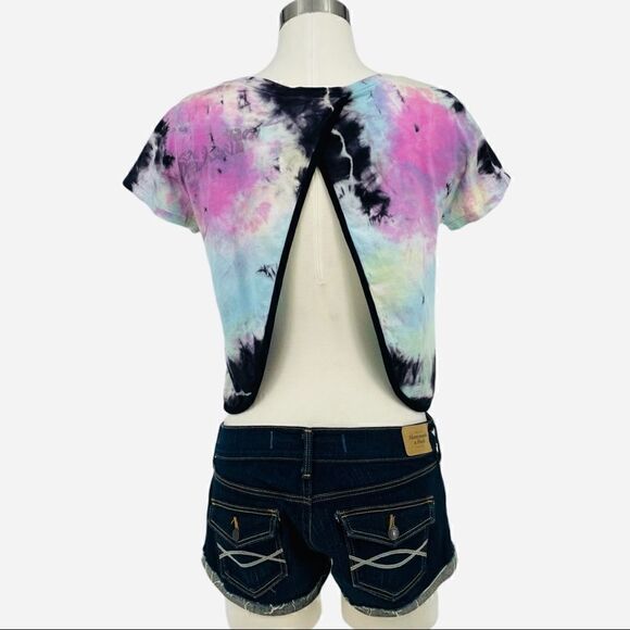 Anthro YAYA Nom de Plume Tie Dye Tulip Crop Tee - Picture 4 of 10